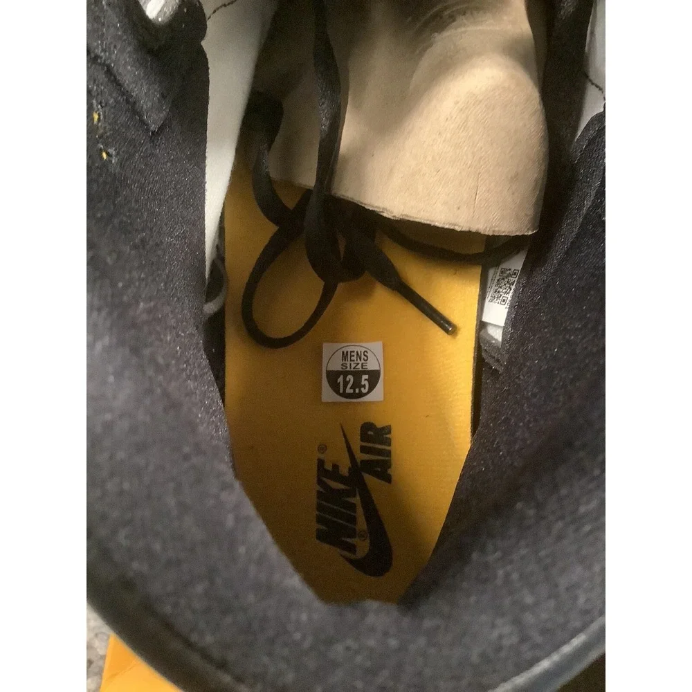 Nike Air Jordan 1 Retro High OG Taxi Yellow Toe 555088-711 Men's Size 12 NEW DS